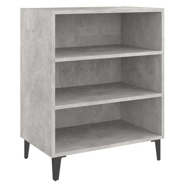 vidaXL Buffet gris b&eacute;ton 57x35x70 cm bois d'ing&eacute;nierie
