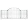 vidaXL Paniers à gabions arqués 20 pcs 200x50x60/80 cm fer galvanisé