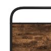 vidaXL Cadre de lit sans matelas 107x203 cm chêne fumé bois ingénierie
