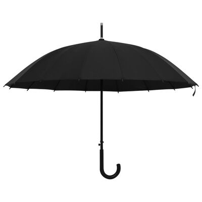 vidaXL Parapluie automatique Noir 105 cm