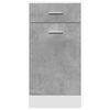 vidaXL Armoire à tiroirs "Lyon" Gris béton 40 x 46 x 81,5 cm Bois d'ingénierie