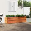 vidaXL Jardini&egrave;res 2 pcs cire marron bois de pin massif