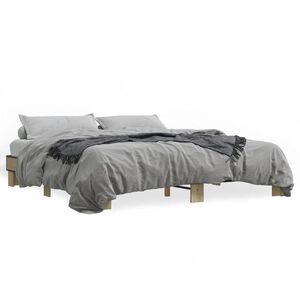 vidaXL Cadre de lit sans matelas ch&ecirc;ne sonoma 160x200 cm