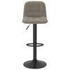 vidaXL Tabouret de bar Gris clair Velours