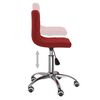vidaXL Chaises pivotantes &agrave; manger lot de 2 Rouge bordeaux Velours