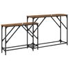vidaXL Table console 2 pcs Bois Ancien 100 x 28 x 75 cm