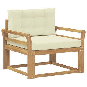 vidaXL Sofa de milieu ext&eacute;rieur Polyester Blanc