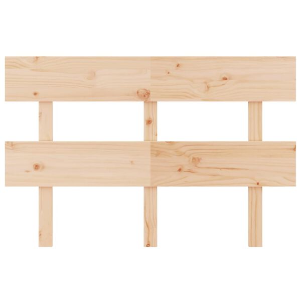 vidaXL T&ecirc;te de lit 124x3x81 cm Bois massif de pin