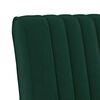 vidaXL Fauteuil sans accoudoirs vert fonc&eacute; velours