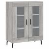 vidaXL Buffet haut Sonoma gris 69,5x34x180 cm Bois d'ing&eacute;nierie