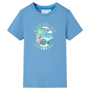 T-shirt pour enfants bleu moyen 116