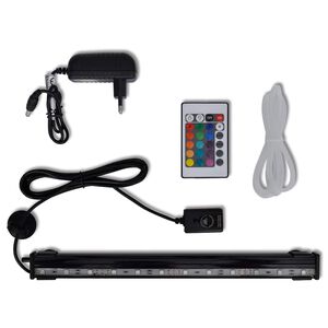 vidaXL Lampe LED RVB de bulles submersible d'aquarium 32 cm