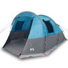 vidaXL Tente de camping tunnel 4 personnes bleu imperméable