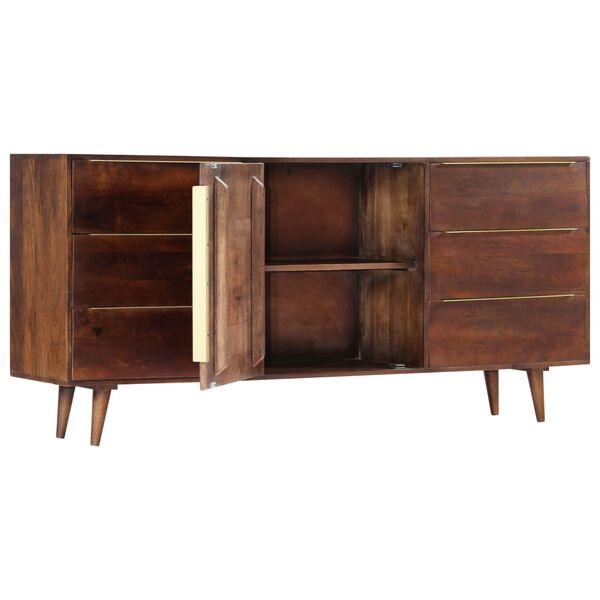 vidaXL Buffet avec 6 tiroirs 175x40x82 cm Bois massif de manguier