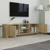vidaXL Meuble TV Chêne sonoma 120x30x37,5 cm Bois d’ingénierie
