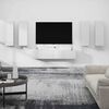 vidaXL Ensemble de meubles TV 6 pcs Blanc Bois d'ing&eacute;nierie