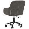 vidaXL Chaise pivotante de bureau Gris fonc&eacute; Velours