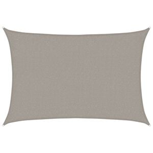 vidaXL Voile d'ombrage 160 g/m&sup2; rectangulaire gris clair 2x2,5 m PEHD