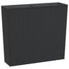 vidaXL Jardini&egrave;re et int&eacute;rieur amovible anthracite 12 /44 L rotin PP