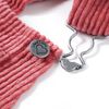 Robe salopette pour enfants velours c&ocirc;tel&eacute; rose 116