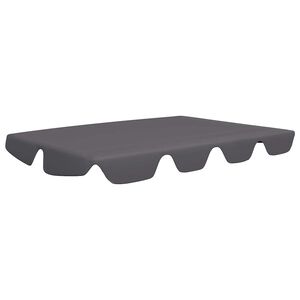 vidaXL Toit rechange balan&ccedil;oire anthracite 150/130x105/70 cm