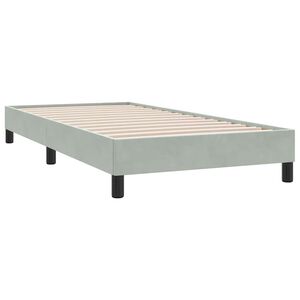 vidaXL Cadre de lit sans matelas gris clair 80x210 cm velours