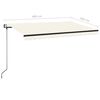 vidaXL Auvent rétractable automatique 400x350 cm Crème