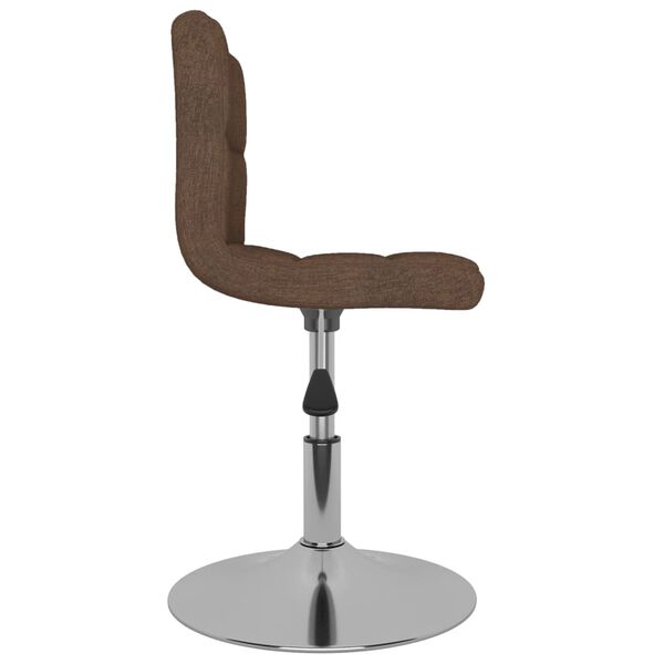 vidaXL Tabouret de bar pivotant Marron Tissu