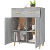 vidaXL Buffet Sonoma gris 69,5x34x89 cm Bois d'ing&eacute;nierie