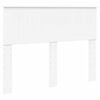 vidaXL T&ecirc;te de lit Blanc Bois d'ing&eacute;nierie