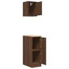 vidaXL Armoires de garage 2 pcs chêne marron bois d'ingénierie