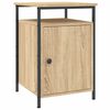 vidaXL Tables de chevet 2pcs ch&ecirc;ne sonoma 40x42x60cm bois d'ing&eacute;nierie