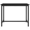 vidaXL table Ch&ecirc;ne noir 100 x 50 x 76,5 cm Bois d'ing&eacute;nierie et acier