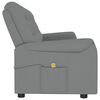 vidaXL Fauteuil de massage inclinable 4 places gris similicuir