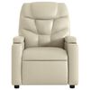 vidaXL Fauteuil inclinable Crème Similicuir
