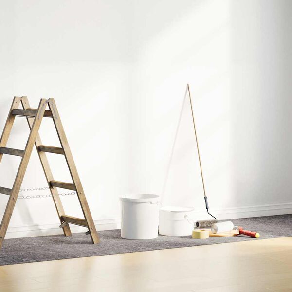 vidaXL Bâche de protection contre peinture 5 m 220 g/m² gris