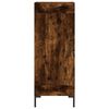 vidaXL Buffet haut Chêne fumé 34,5x34x180 cm Bois d'ingénierie