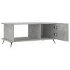vidaXL Table basse gris b&eacute;ton 90x50x40 cm bois d'ing&eacute;nierie