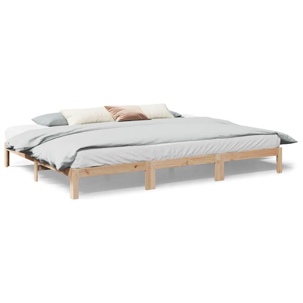 VidaXL Cadre de lit familial sans matelas 240x200cm bois massif de pin