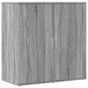 vidaXL Buffets 2 pcs sonoma gris 79x38x80 cm bois d'ing&eacute;nierie