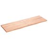 vidaXL Comptoir de salle de bain marron 160x50x(2-4) cm bois trait&eacute;