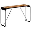 vidaXL Table console 140 x 35 x 76 cm Bois de manguier massif brut