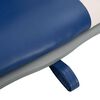 vidaXL Ensemble de si&egrave;ges de bateau pliables 2 pcs bleu et blanc
