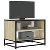 vidaXL Meuble TV chêne sonoma 61x40x46 cm bois d'ingénierie et métal