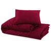 vidaXL Ensemble de housse de couette Bordeaux 260x240 cm Microfibre