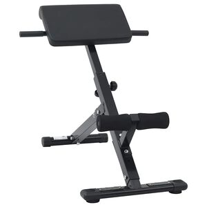 vidaXL Banc d'hyperextension Noir 100,5 x 70 x 78 cm