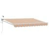 vidaXL Auvent r&eacute;tractable &eacute;lectrique Bleu et Orange 3,5 x 2,5 m