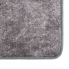 vidaXL Tapis lavable antidérapant 80x300 cm Gris