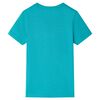 T-shirt pour enfants avec manches courtes menthe fonc&eacute; 104