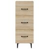 vidaXL Buffet Chêne sonoma 34,5x34x90 cm Bois d'ingénierie